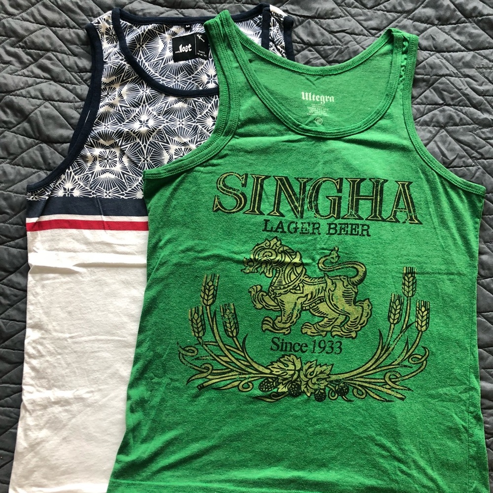 Two tank top/muscle shirts